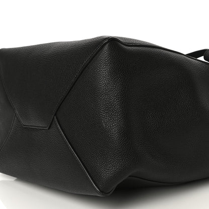 Celine Soft Grained Calfskin Medium Belt Cabas Phantom Black 9 of 13