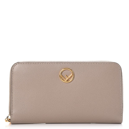 Fendi Vitello Cruise F is Fendi Zip Around Wallet Tortora 1 of 10
