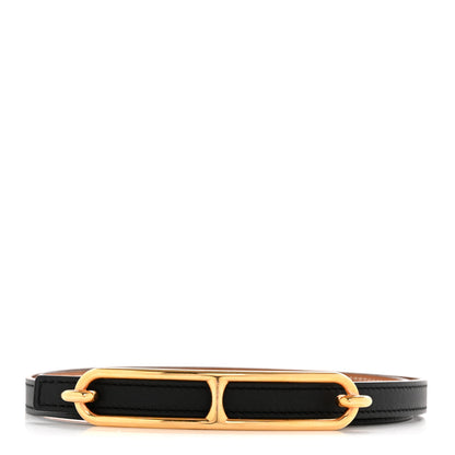 Hermes Swift Epsom 13mm Roulis Belt 75 30 Black Gold 1 of 6