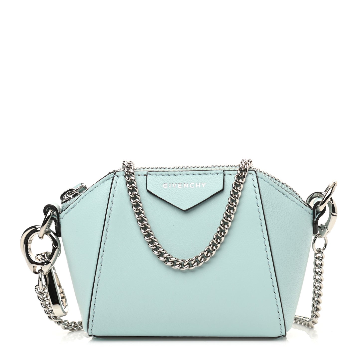 Lambskin Baby Antigona Acqua Marine