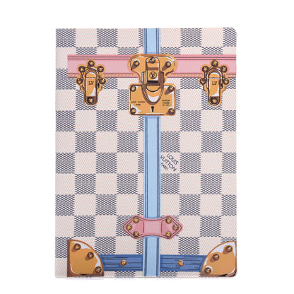 Louis Vuitton Damier Azur Summer Trunks Clemence Notebook MM 1 of 9