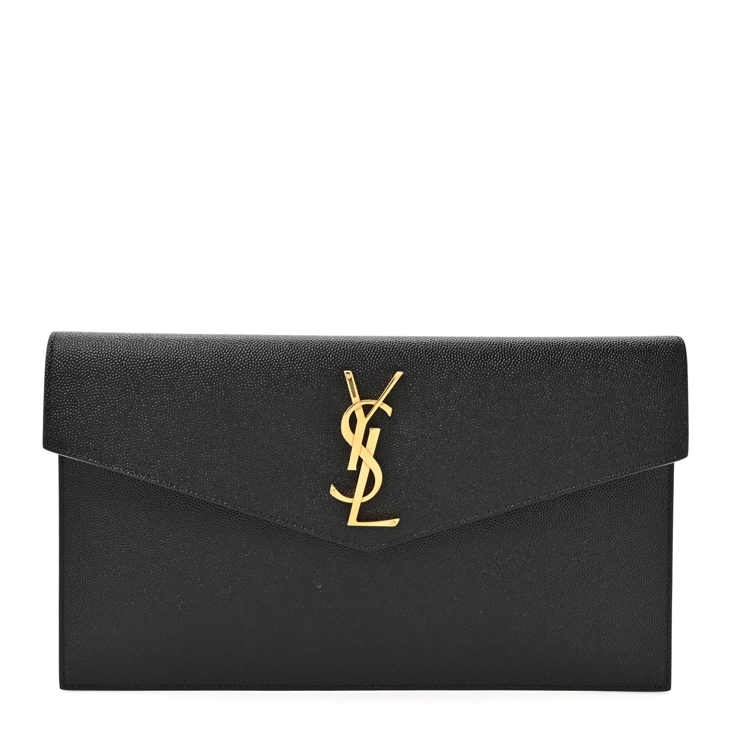 Saint Laurent Grain De Poudre Uptown Pouch Black 1 of 7