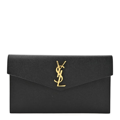 Saint Laurent Grain De Poudre Uptown Pouch Black 1 of 7
