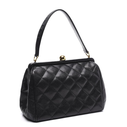Chanel Caviar Quilted Frame Bag Black 2 of 11