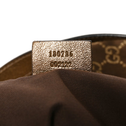 Gucci Satin Monogram Medium Abbey Shoulder Bag Bronze 7 of 10