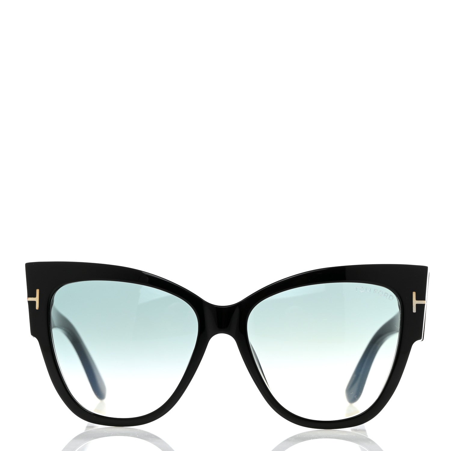 Tom Ford Acetate Anoushka Cat Eye Sunglasses TF371 Black 2 of 8