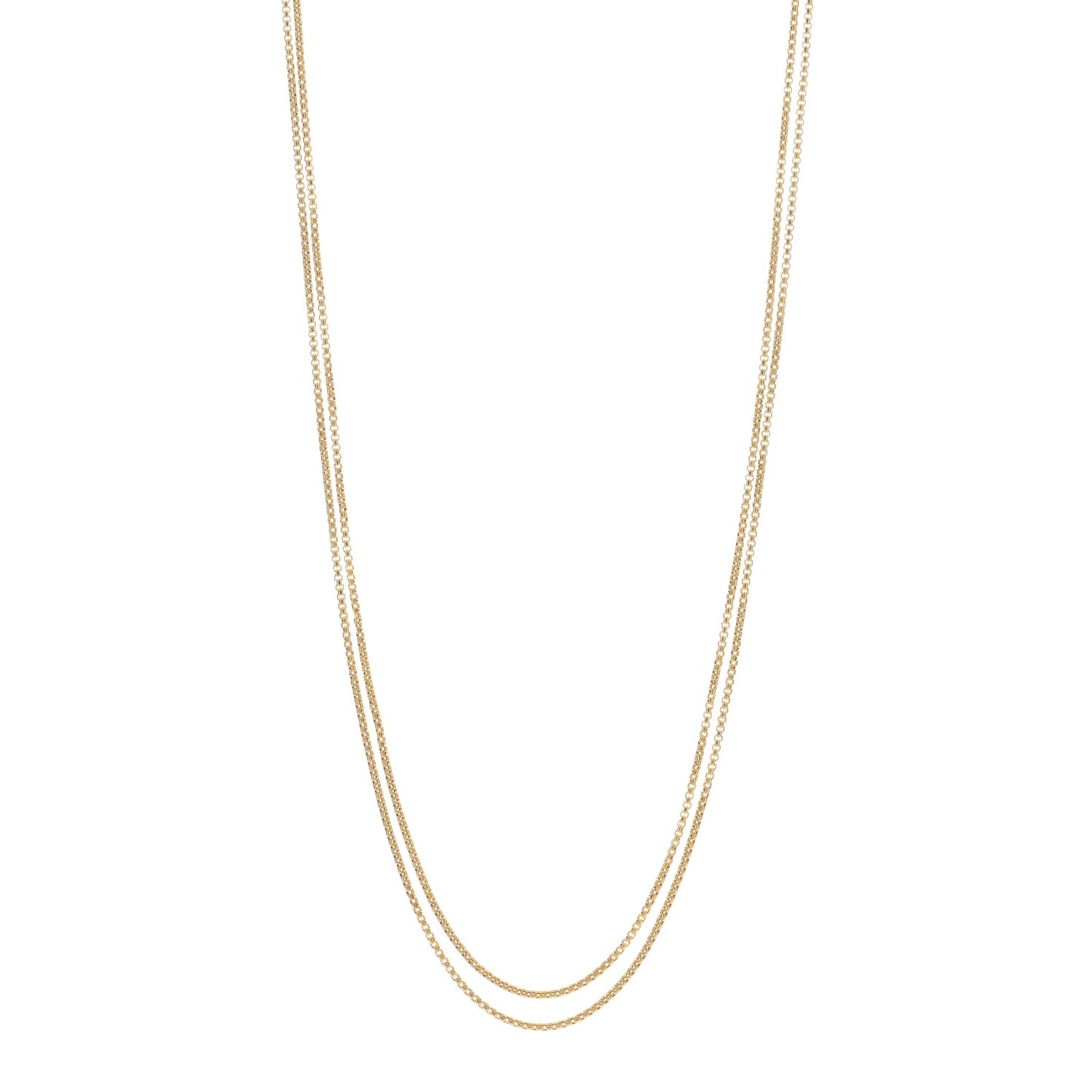 18K Yellow Gold 2.7mm Box Chain Necklace 72"