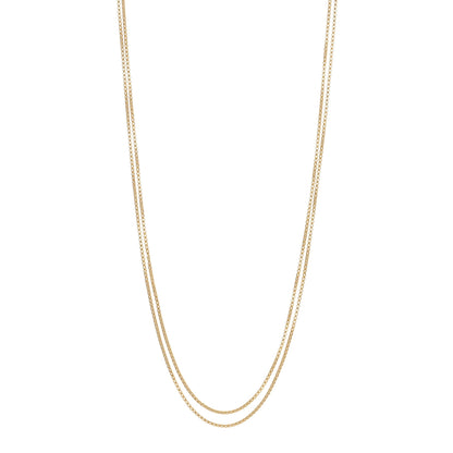 David Yurman 18K Yellow Gold 2.7mm Box Chain Necklace 72" 1 of 3
