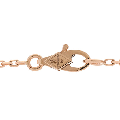 Van Cleef & Arpels 18K Rose Gold 16 Motifs Sweet Alhambra Necklace 4 of 7