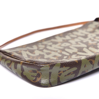 Louis Vuitton Monogram Graffiti Pochette Accessories Kaki 6 of 9