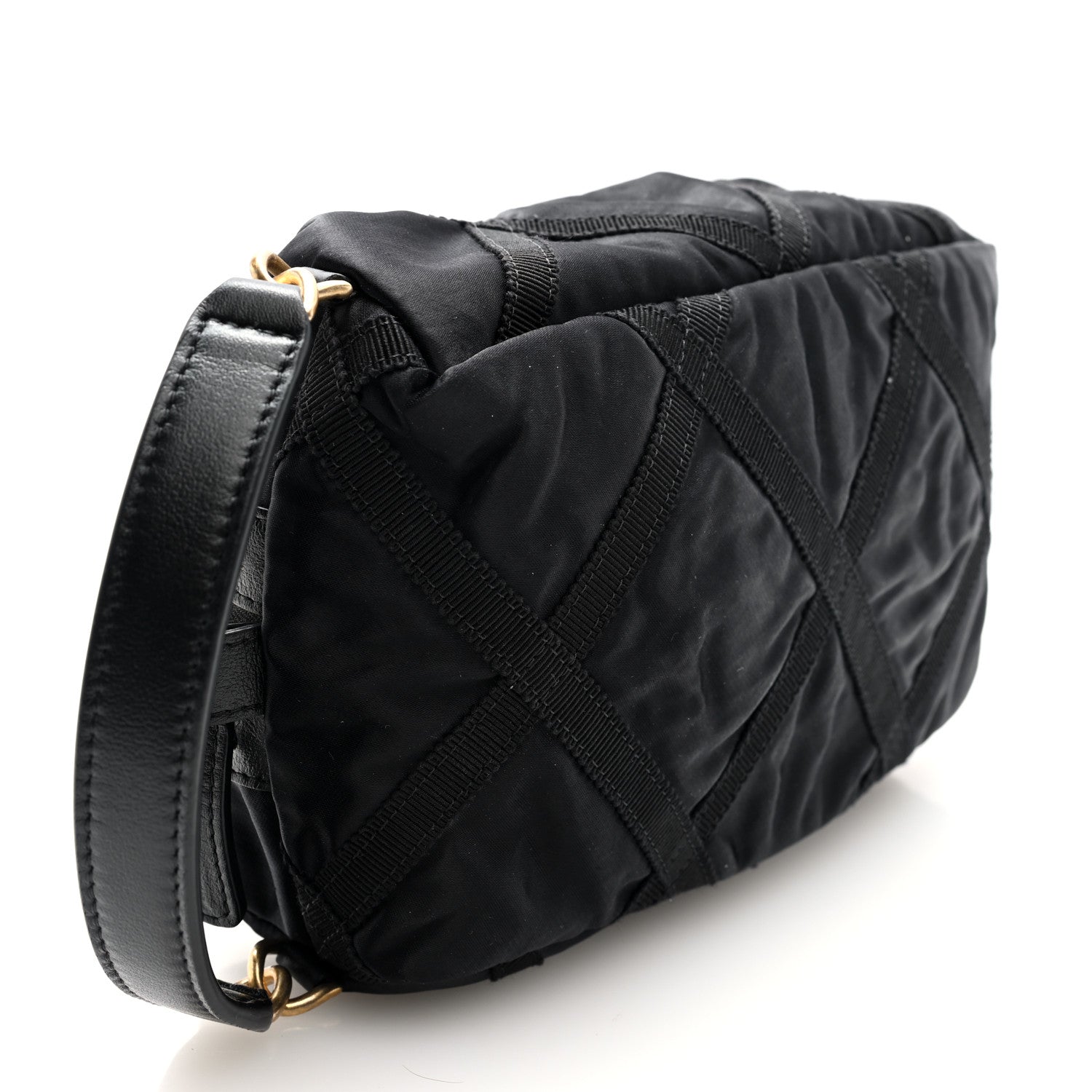 Chanel Nylon Grosgrain Lifestyle Pouch With Sleep Mask Black 5 of 8