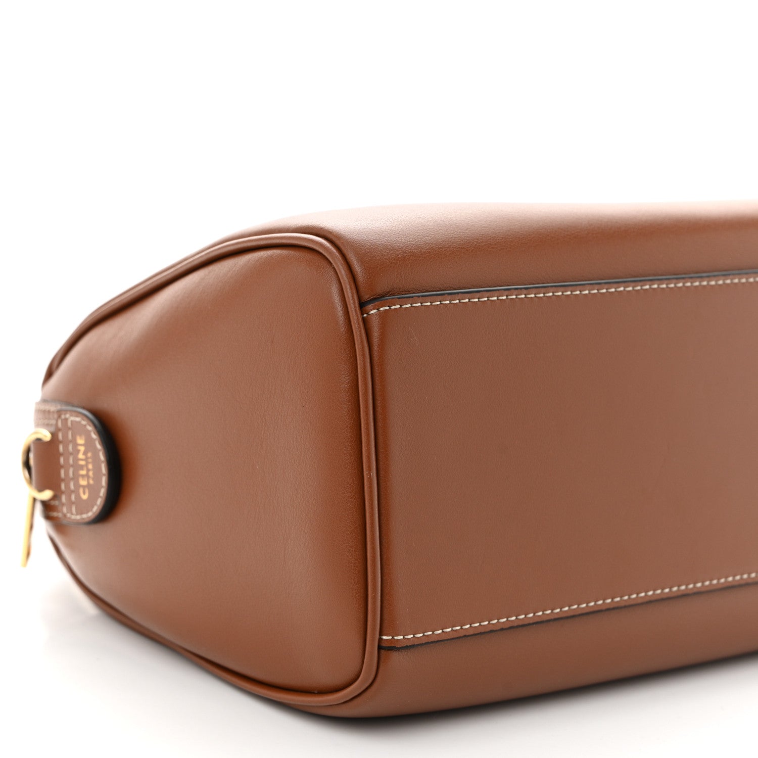 Celine Smooth Calfskin Triomphe Small Boston Bag Tan 9 of 12