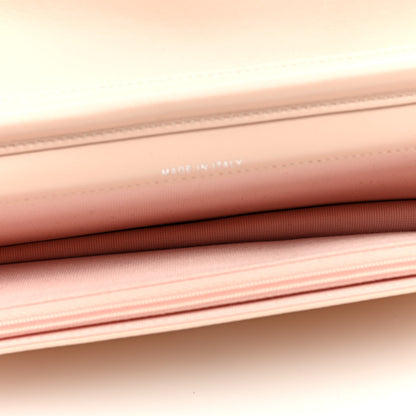 Chanel Lambskin Quilted Crystal Star Long Clutch With Chain Light Pink 5 of 9