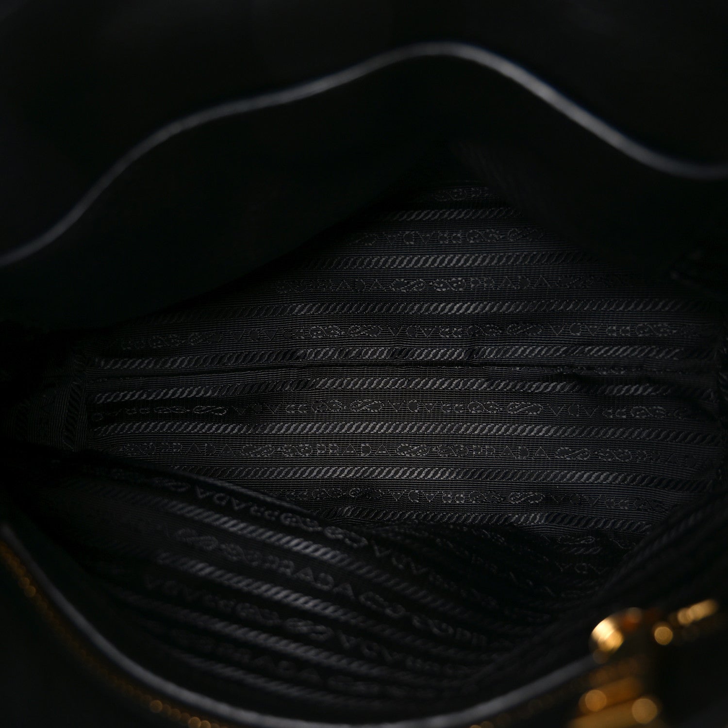 Prada Vitello Daino Small Tote Black 5 of 9