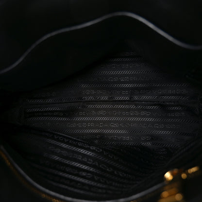 Prada Vitello Daino Small Tote Black 5 of 9