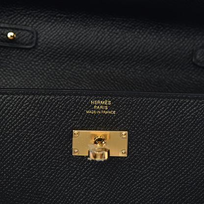 Hermes Epsom Kelly Wallet To Go Black 6 of 11