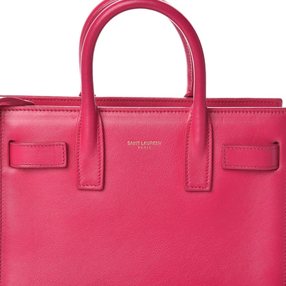 Saint Laurent Calfskin Nano Sac De Jour Bubblegum 9 of 11