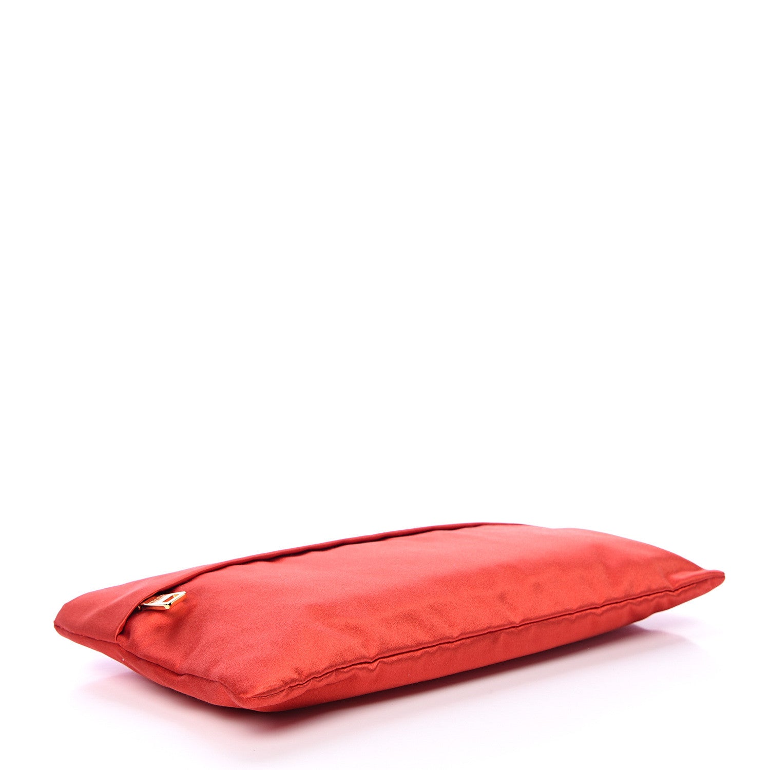 Prada Satin Evening Clutch Fuoco 3 of 13