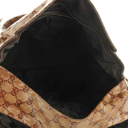Gucci Crystal Monogram Medium Hysteria Tote Brown 5 of 7