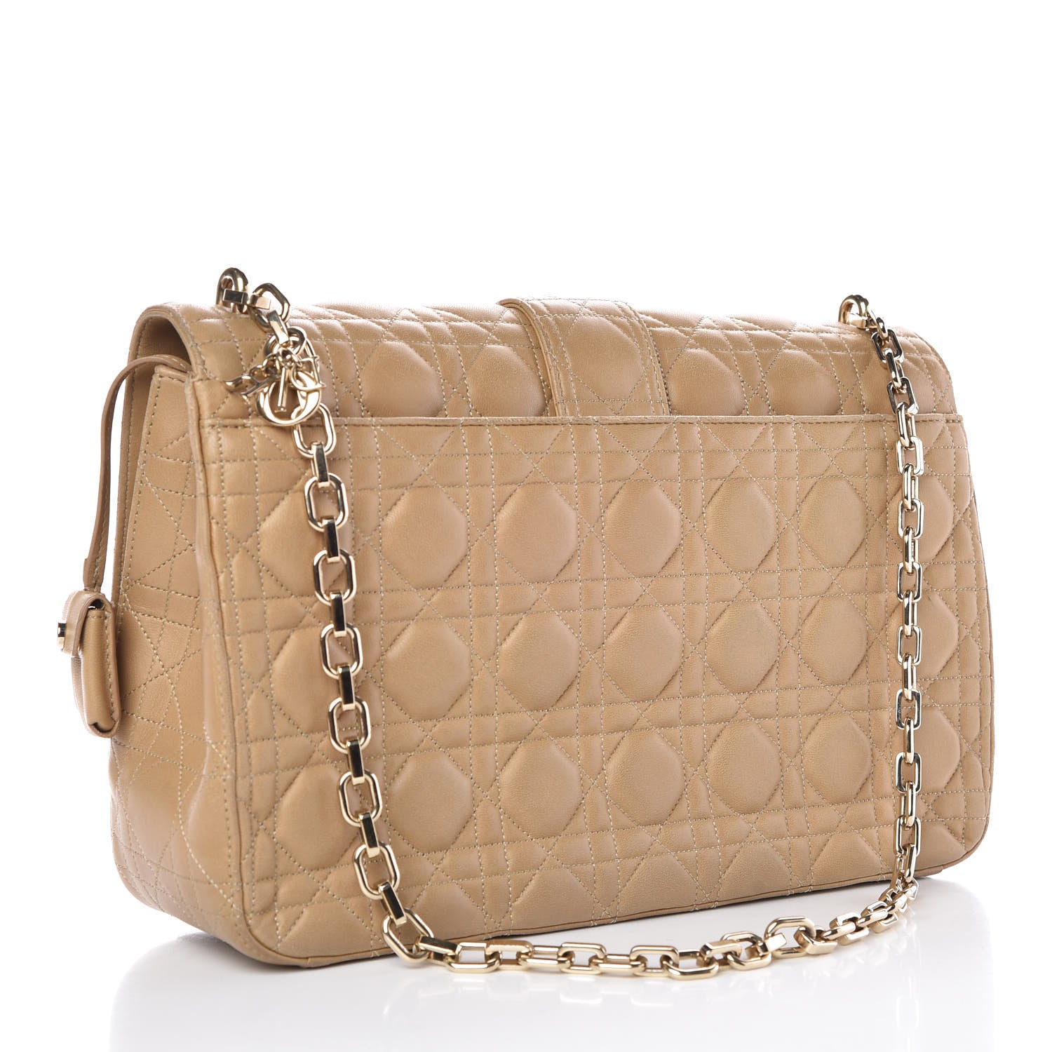 Christian Dior Lambskin Cannage Large Miss Dior Flap Beige 3 of 13