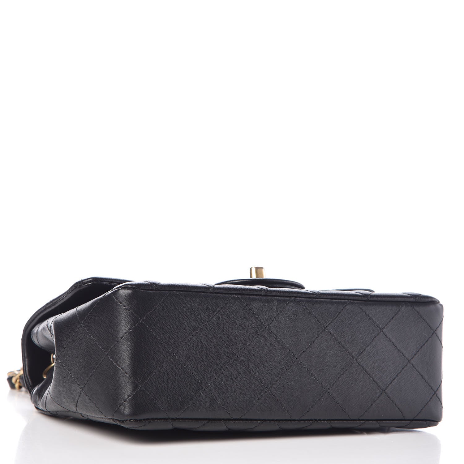 Chanel Lambskin Quilted Mini Rectangular Flap Black 4 of 10