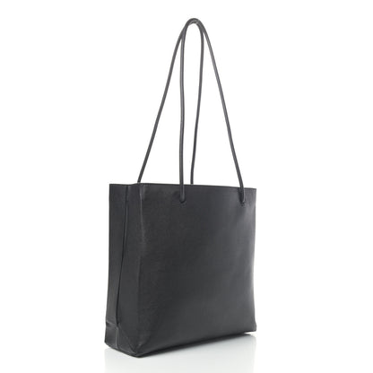 Balenciaga Calfskin Logo Small Shopping Black 2 of 4