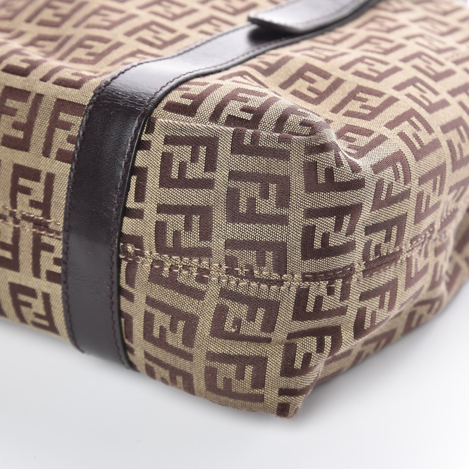 Fendi Zucchino Small Tote Brown 9 of 11