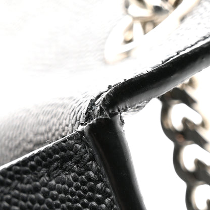 Saint Laurent Grain De Poudre Medium Classic Monogram Kate Satchel Black 13 of 15