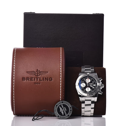 Breitling Stainless Steel 43mm Avenger II Chronograph Automatic Watch Volcano Black A13381 8 of 8