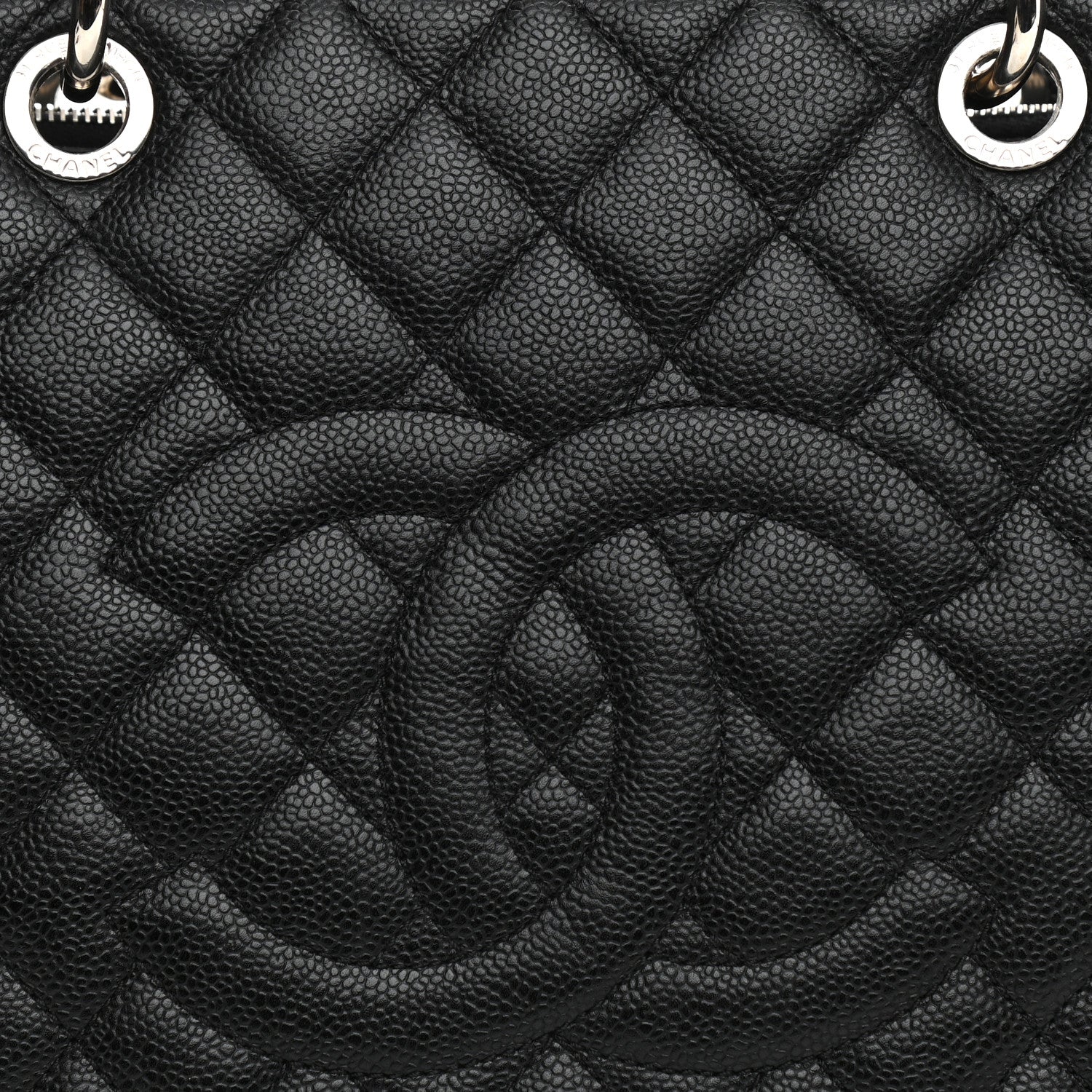 Chanel Caviar Quilted Grand Shopping Tote GST Black 9 of 15