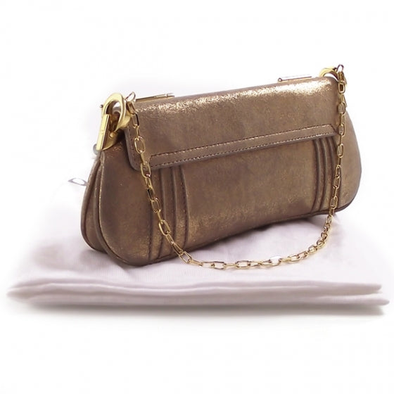Christian Dior Gold Frame Flap Evening Bag Clutch 4 of 12