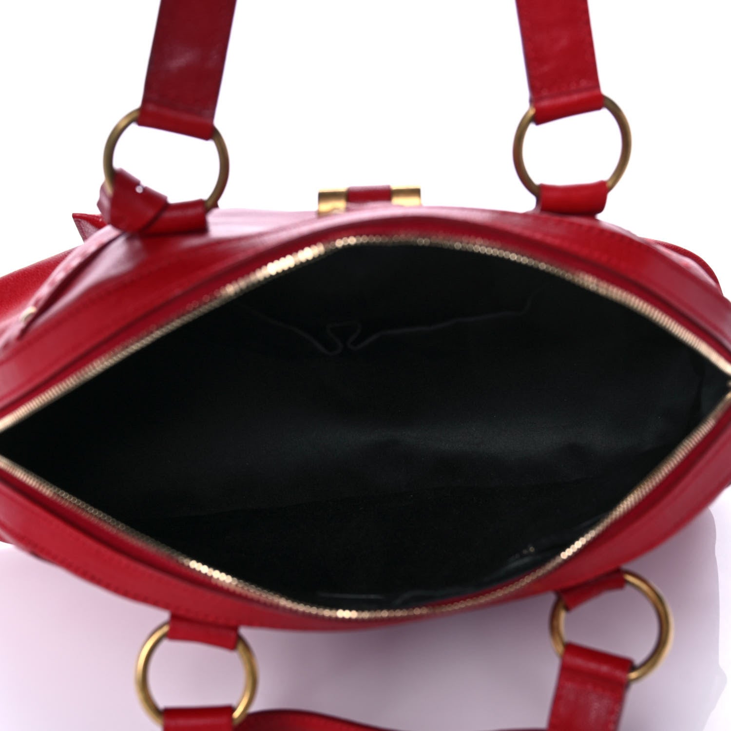 Saint Laurent Calfskin Large Muse Red 5 of 10