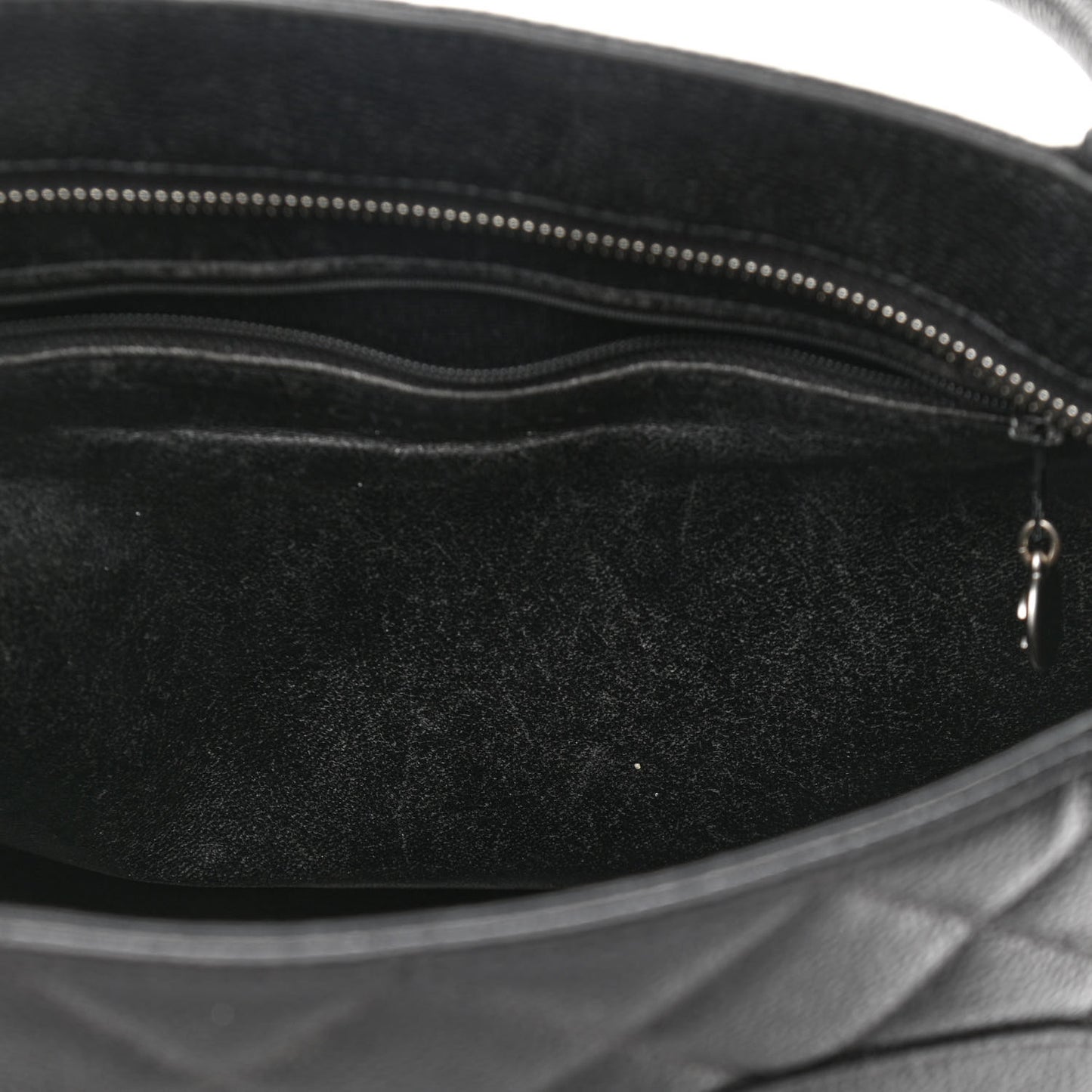 Caviar Quilted Medallion Tote Black