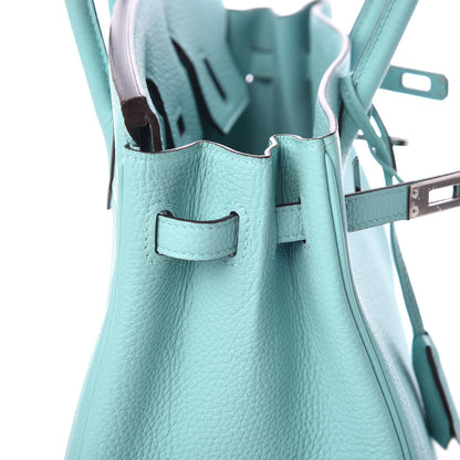 Hermes Togo Birkin 25 Bleu Atoll 9 of 34