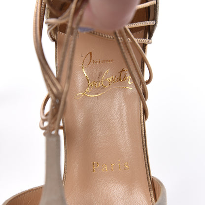 Christian Louboutin Suede Confusalta 150 Sandals 37 Colombe 8 of 17