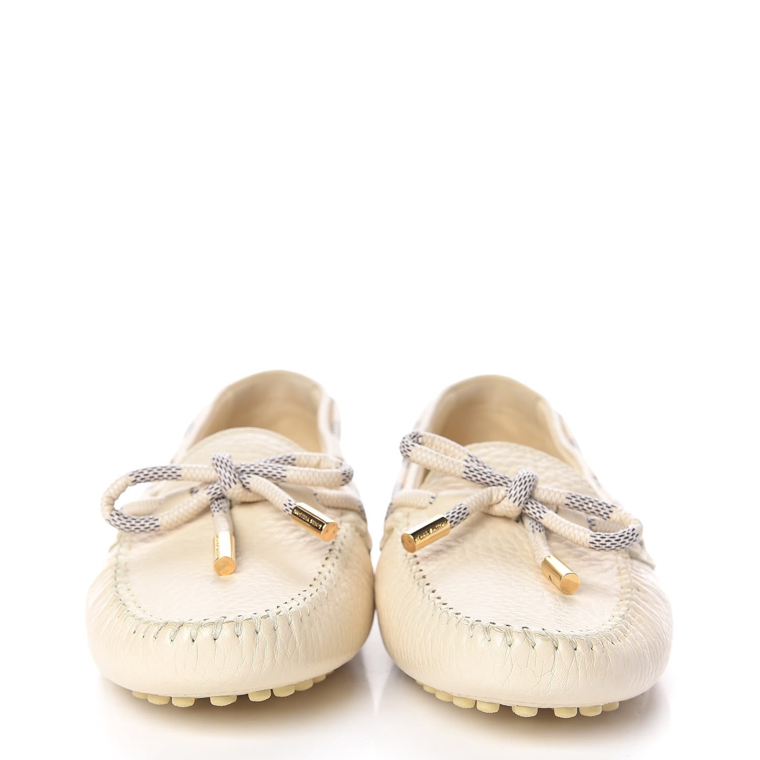 Louis Vuitton Calfskin Damier Azur Gloria Loafers 40 2 of 10