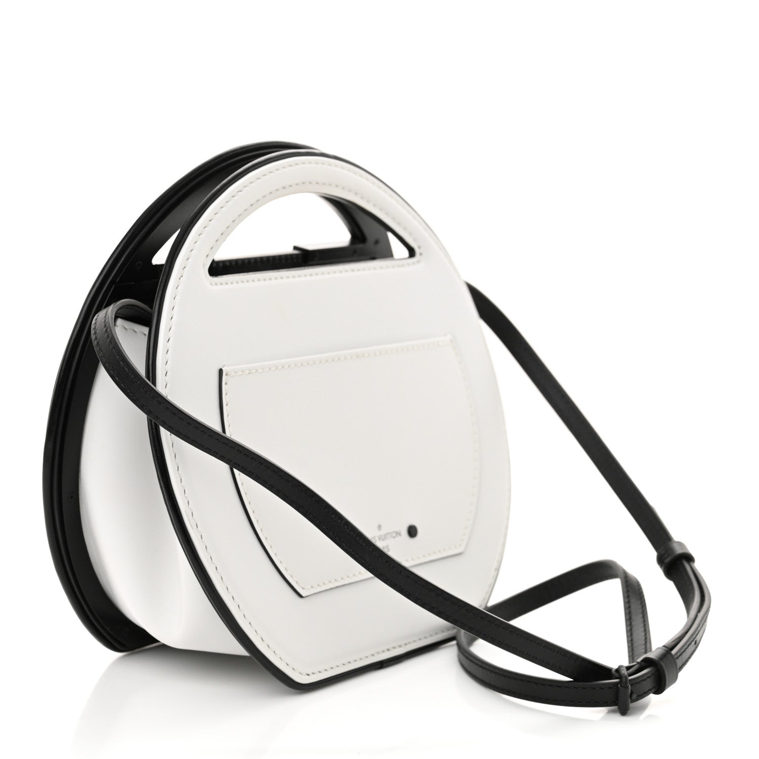 Louis Vuitton Calfskin Around Me PM White Black 3 of 11