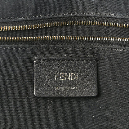 Fendi X JOSHUA VIDES Coated Canvas FF Cloudy Shopping Tote White Celeste Black 6 of 9