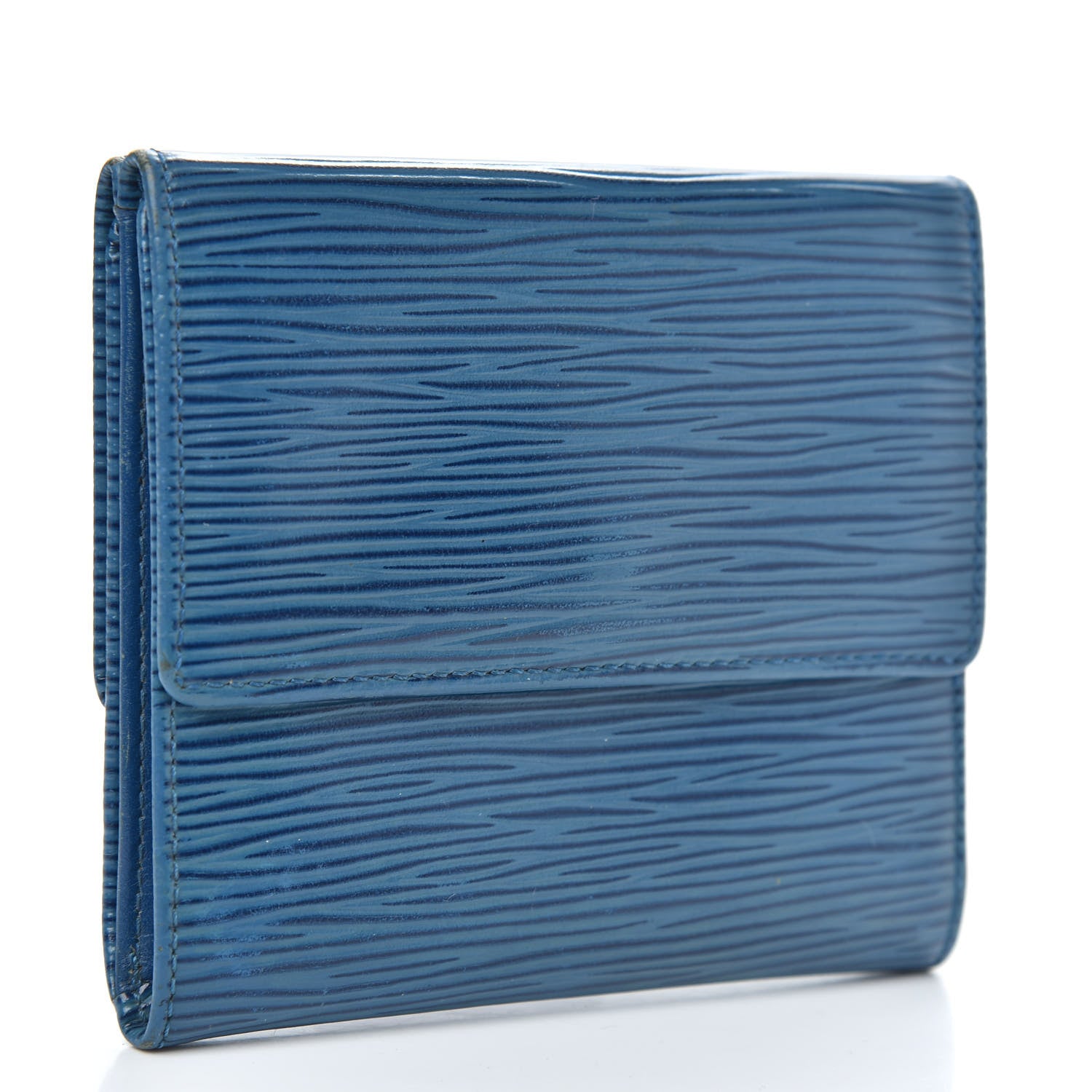 Louis Vuitton Epi Elise Wallet Cyan 3 of 11