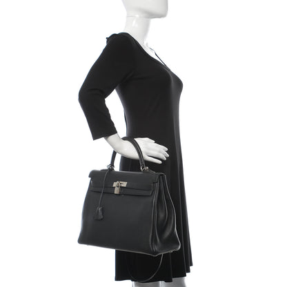 Hermes Togo Kelly Retourne 35 Black 2 of 41
