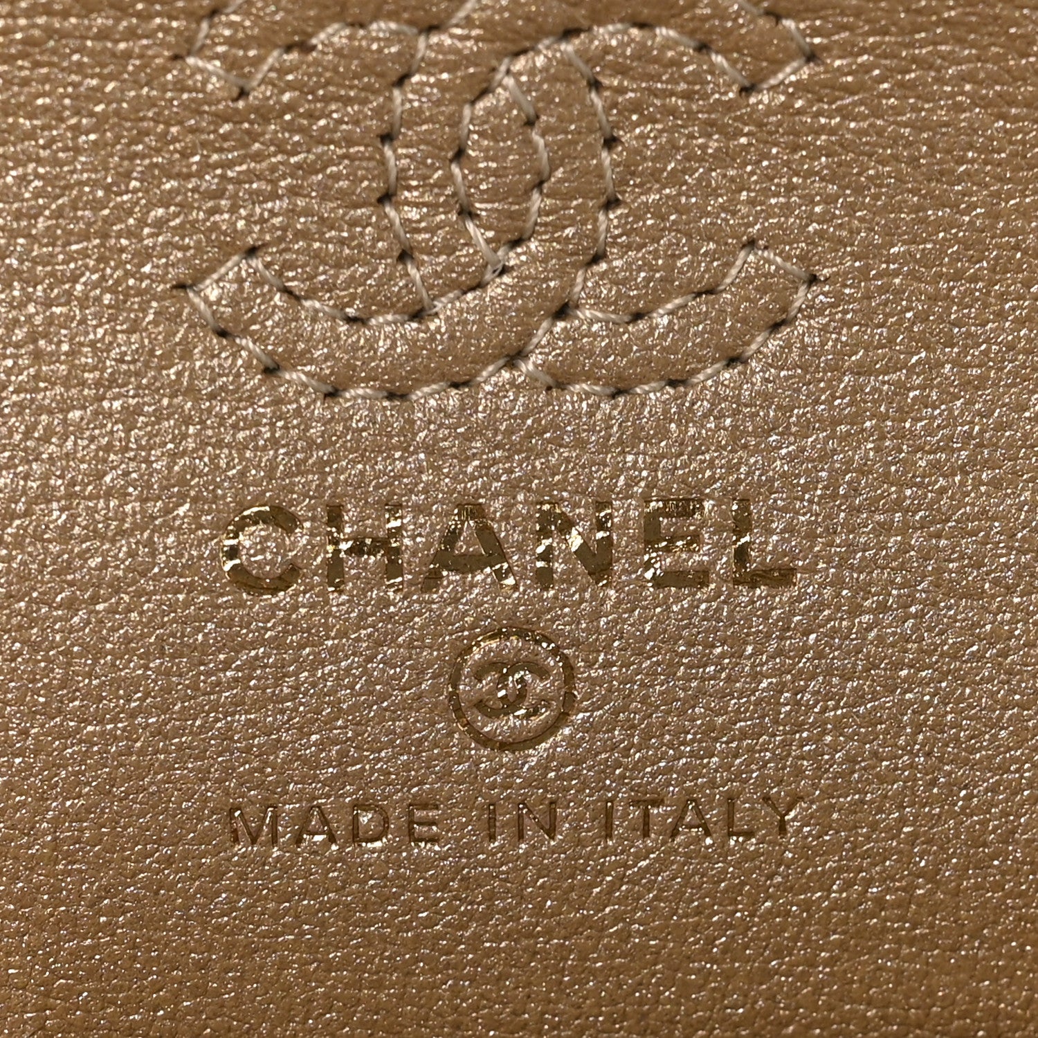 Chanel Metallic Calfskin Quilted Mini Flap Bag Charm With Hook Golden 7 of 11