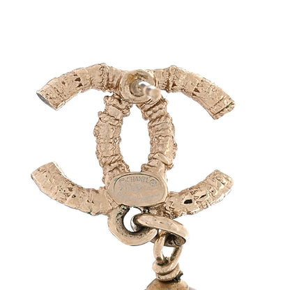 Chanel Metal Gripoix CC Drop Earrings Gold 4 of 4