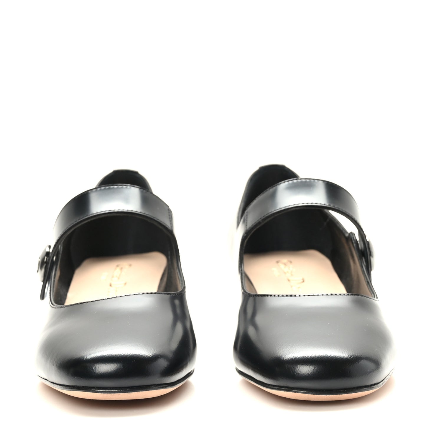 Brushed Calfskin Uniform 30mm Pumps 35.5 Black