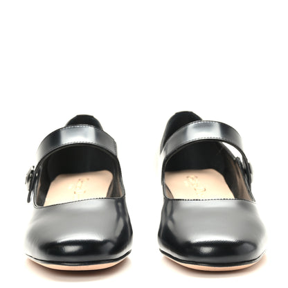 Christian Dior Brushed Calfskin Uniform 30mm Pumps 35.5 Black 2 of 8