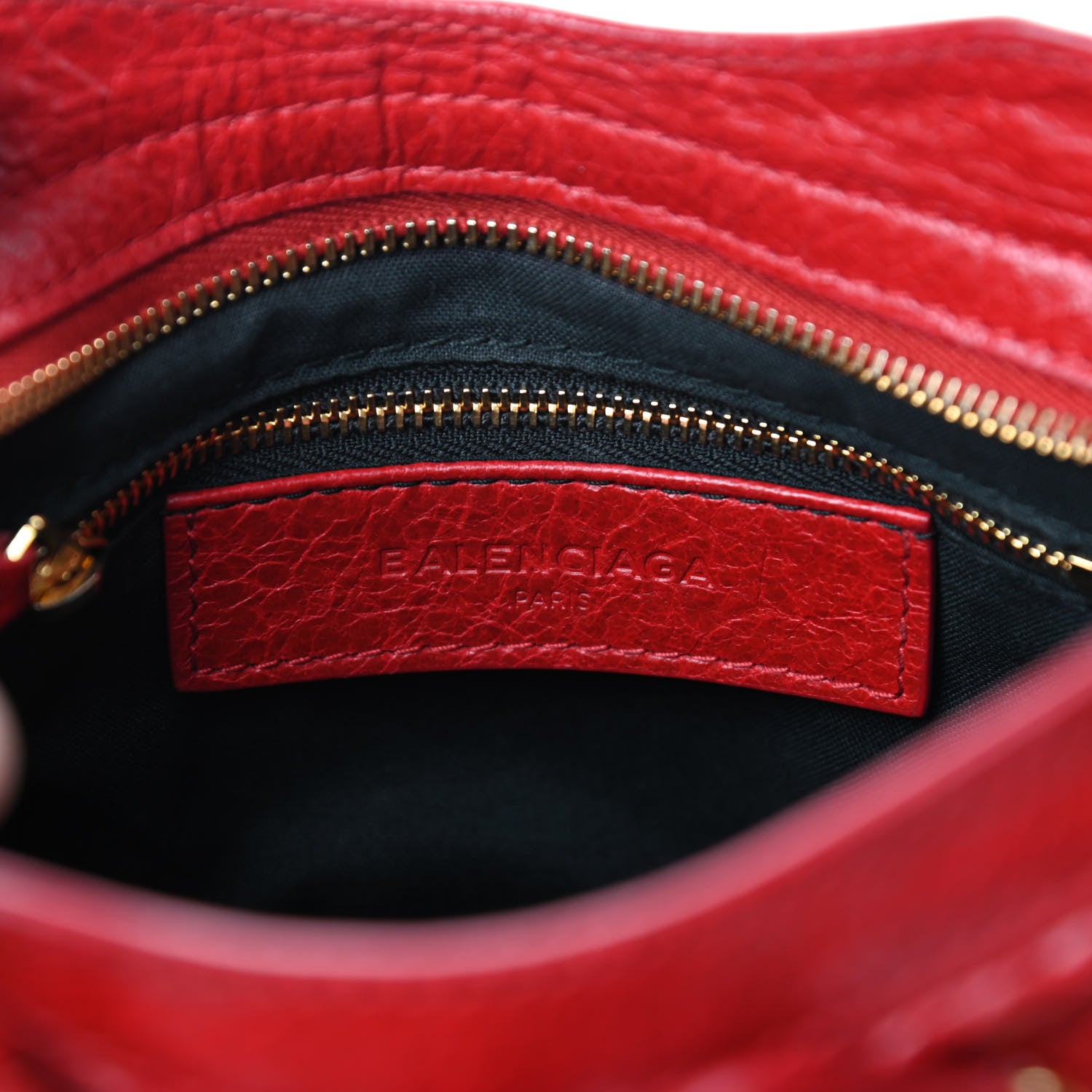 Balenciaga Agneau Giant 12 Gold Hardware Mini City Rouge Lipstick 8 of 10