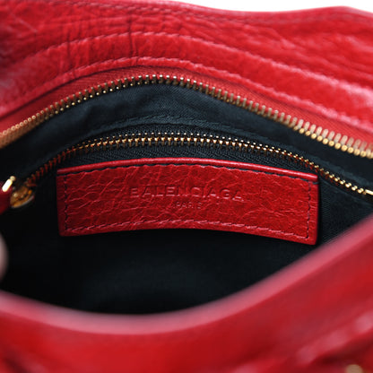 Balenciaga Agneau Giant 12 Gold Hardware Mini City Rouge Lipstick 8 of 10