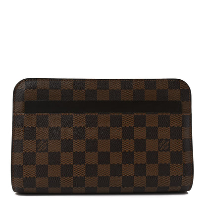 Louis Vuitton Damier Ebene Pochette Saint Louis Clutch 1 of 8