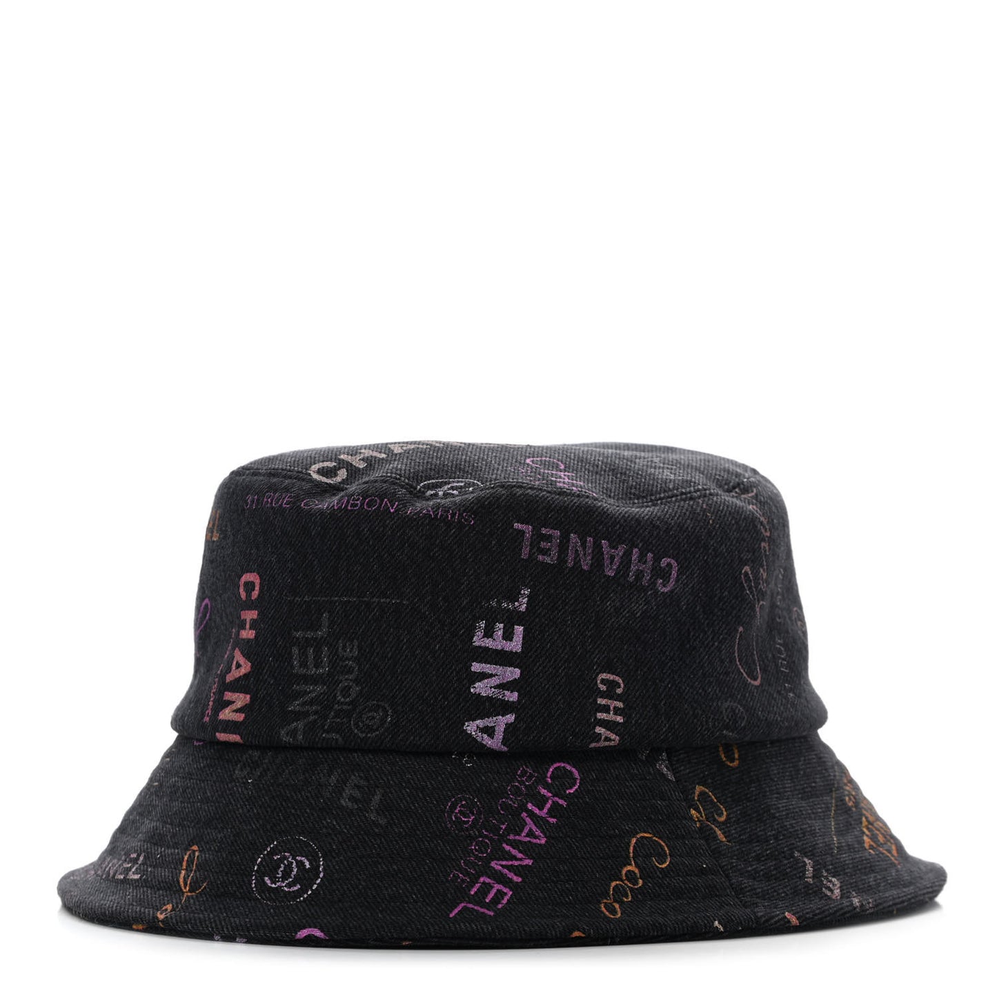 Denim Mood Cloche Bucket Hat S Black