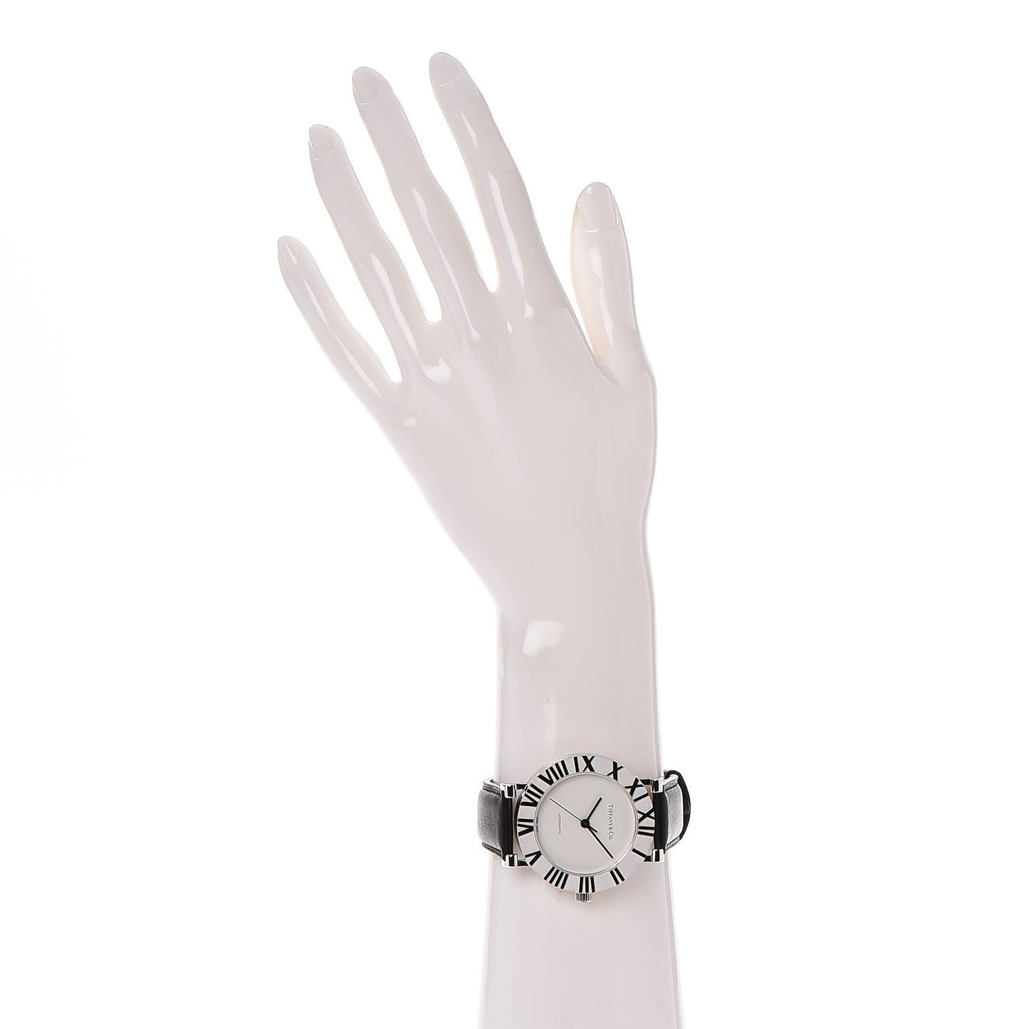 Sterling Silver Calfskin 39mm Atlas Automatic Watch