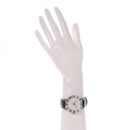 Tiffany Sterling Silver Calfskin 39mm Atlas Automatic Watch 2 of 14